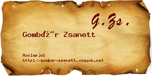Gombár Zsanett névjegykártya