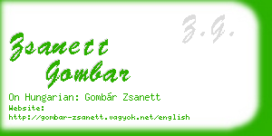 zsanett gombar business card